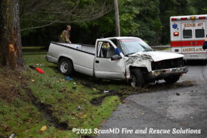 Police Investigating Single Vehicle Collision in St. Mary’s City, Victim Transported with Serious Injuries