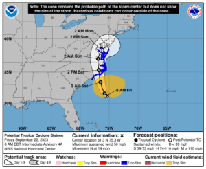 Potential Severe Weather Incoming to Maryland This Weekend Due to Tropical Storm “Sixteen”
