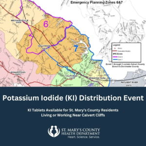 Routine Potassium Iodide (KI) Distribution Event on November 4, 2023 in St. Mary’s County