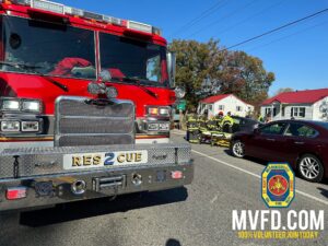 One Transported with Minor Injuries After Motor Vehicle Collision with Entrapment in Mechanicsville
