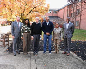 Governor Moore and Lieutenant Governor Miller Serve Thanksgiving Meals to Charlotte Hall Veterans Home Residents
