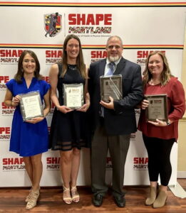 Four Charles County Public School PE Teachers Earn Awards for Their Outstanding Leadership