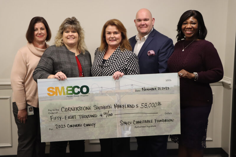 SMECO Employees Raise $58,000 for Cornerstone Southern Maryland
