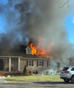 Christmas Day House Fire in Prince Frederick Under Investigation, One Dog Injured and One Killed