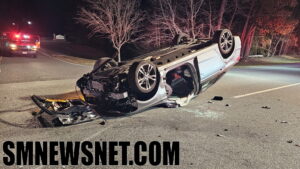 One Flown to Trauma Center After Single Vehicle Strikes Guardrail and Flips in Mechanicsville
