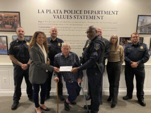 The La Plata Police Department Teams Up with LifeStyles of Maryland, Inc. and Generous Donor to Begin Project Hope