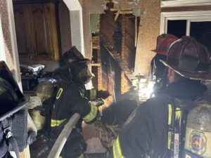 Firefighters Respond to House Fire in Helen