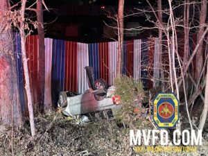 One Transported to Trauma Center After Rollover Collision in Mechanicsville