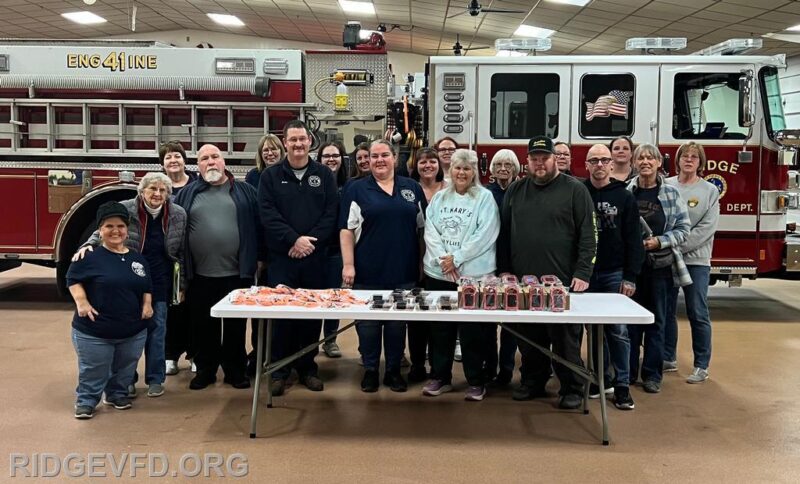 Ridge Volunteer Fire Department Auxiliary Gifts New Life-Saving Equipment to Fire Department