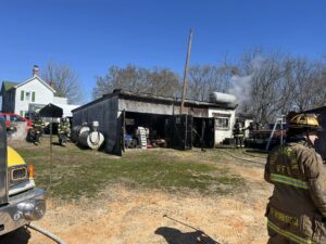 No Injuries Reported After Large Garage Fire in Huntingtown