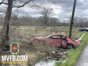 No Injuries Reported After Vehicle Strikes Tree, Overturns and Strikes Pole in Chaptico
