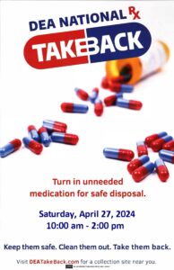 Maryland State Police Participating In National Drug Take Back Day April 27th, 2024