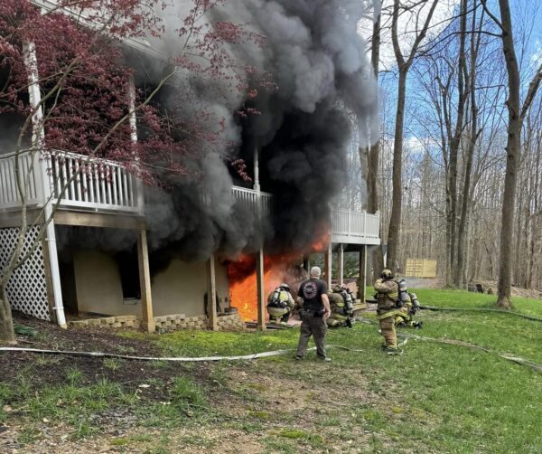 Fire Marshal Investigating, No Injuries After House Fire with Initial Reports of Entrapment in Huntingtown