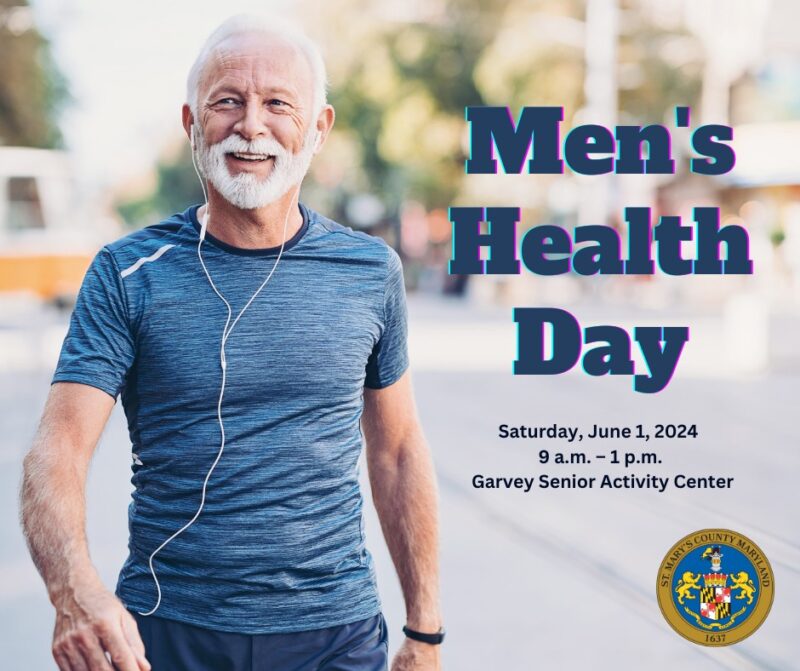 St. Mary’s County Annual Men’s Health Day Announced: Free Screenings, Info & More! Sat, June 2st, 2024