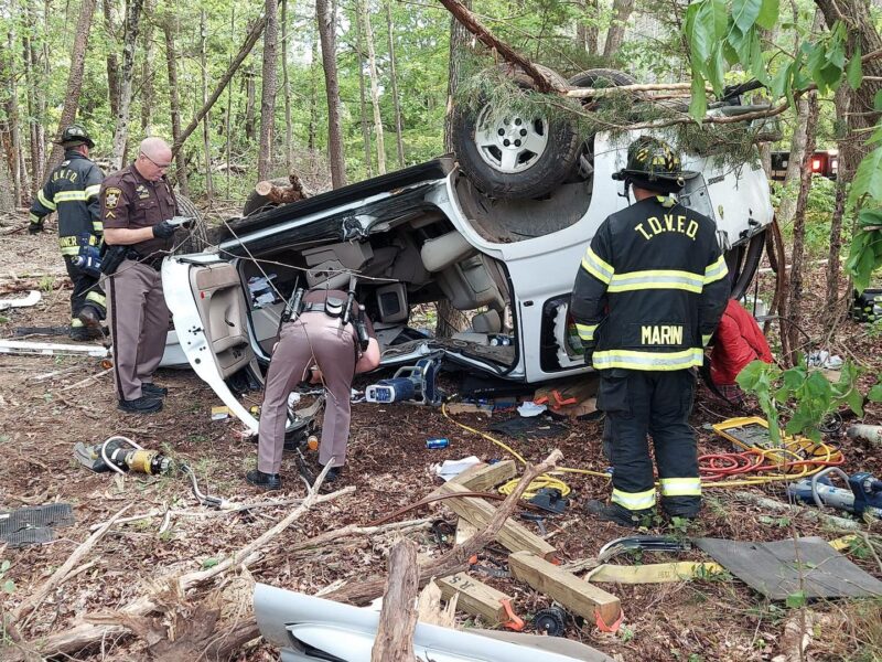 One Flown to Trauma Center with Serious Injuries After Being Ejected and Trapped Under Vehicle