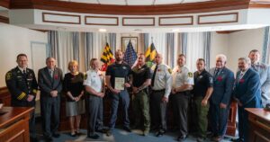 Calvert County Deputy Michael Contic Awarded April 2024 Employee of the Month