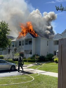 UPDATE: 2-Alarm Apartment Fire in Waldorf Injures 2 Firefighters and Displaces 10 Residents