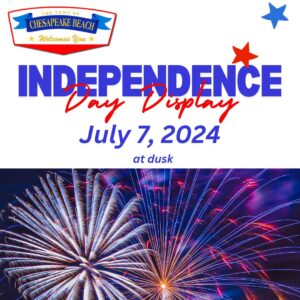 Town of Chesapeake Beach Fireworks Update: Postponed until July 7, 2024