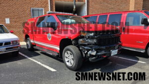 One Injured After Motor Vehicle Collision Involving Leonardtown Volunteer Fire Department Utility Truck