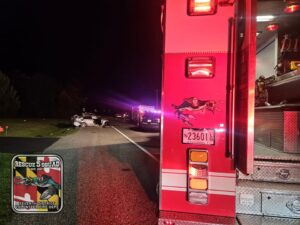 One Transported to Trauma Center After Single Vehicle Overturns in Clements