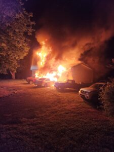 UPDATE: No Injuries After House Fire in Prince Frederick, Cause Under Investigation