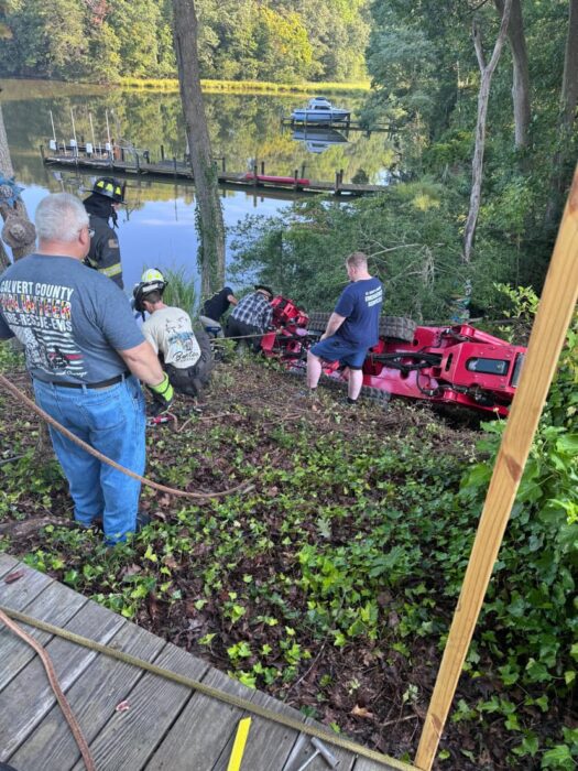 29-Year-Old Tree Service Employee Flown to Trauma Center After Equipment Overturns in Calvert County