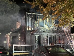 Calvert County Volunteers Respond and Assist Anne Arundel County During Large House Fire