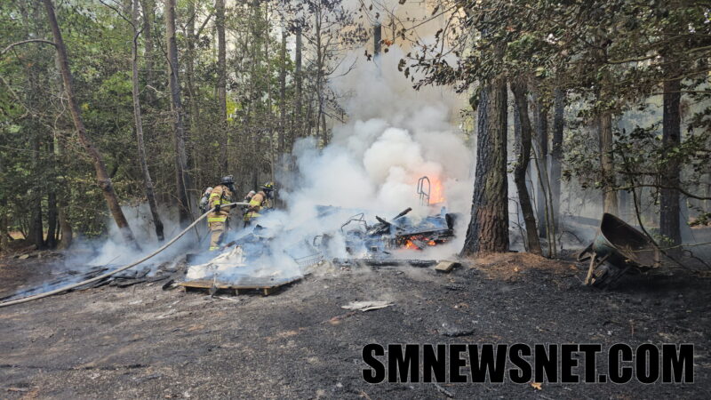 No Injuries Reported After Shed Fire in Lexington Park, Fire Marshal investigating