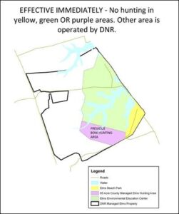 Bow Hunting Now Restricted at Elms Beach Property