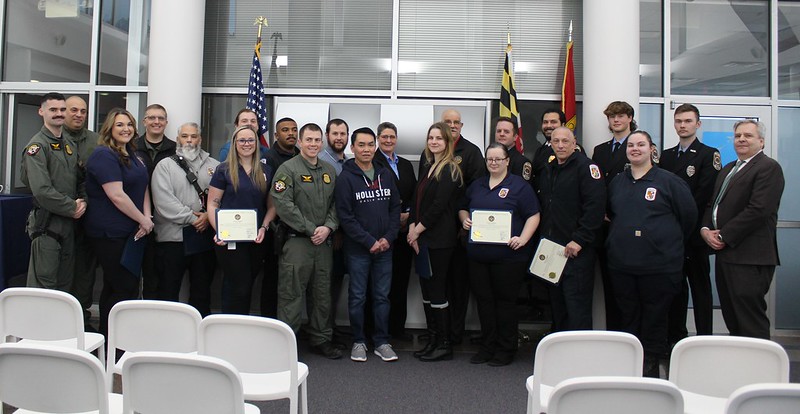 UPDATE: Citizen and First Responders Awarded After Saving Man Found Not Breathing Alongside Road in Lexington Park