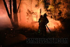 VIDEO: Firefighters Quickly Contain Large Woods Fire Threatening Structures in Lexington Park