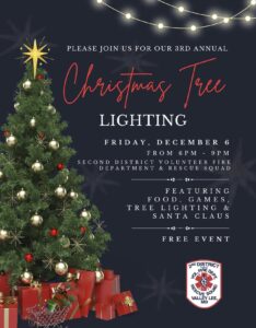 Second District VFD&RS 3rd Annual Christmas Tree Lighting Holiday Event