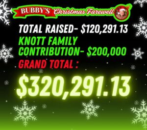 UPDATE: Bubby’s Legacy Lives On – $320K Raised Through Knott Family’s Generosity and Community Support