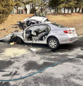 Two Flown to Trauma Center After Head-on Collision in Hughesville