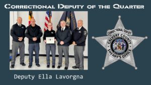 Lavorgna Named Calvert County Correctional Deputy of the Quarter