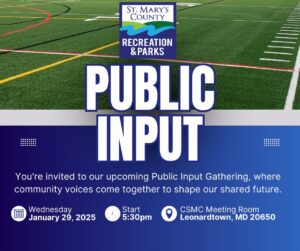 St. Mary’s County Recreation & Parks Invites Community Input on Proposed California Sports Complex at Public Meeting