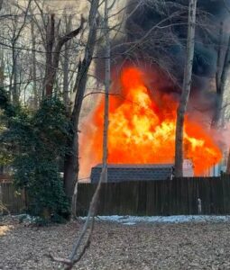 Firefighters Quickly Extinguished Early Morning Shed Fire in Lusby