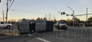 No Injuries After Early Morning Collision with One Overturned in Great Mills