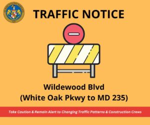 Traffic Notice: Wildewood Boulevard Turn Lane & Sidewalk Retrofit Project to Begin April 14th, 2025