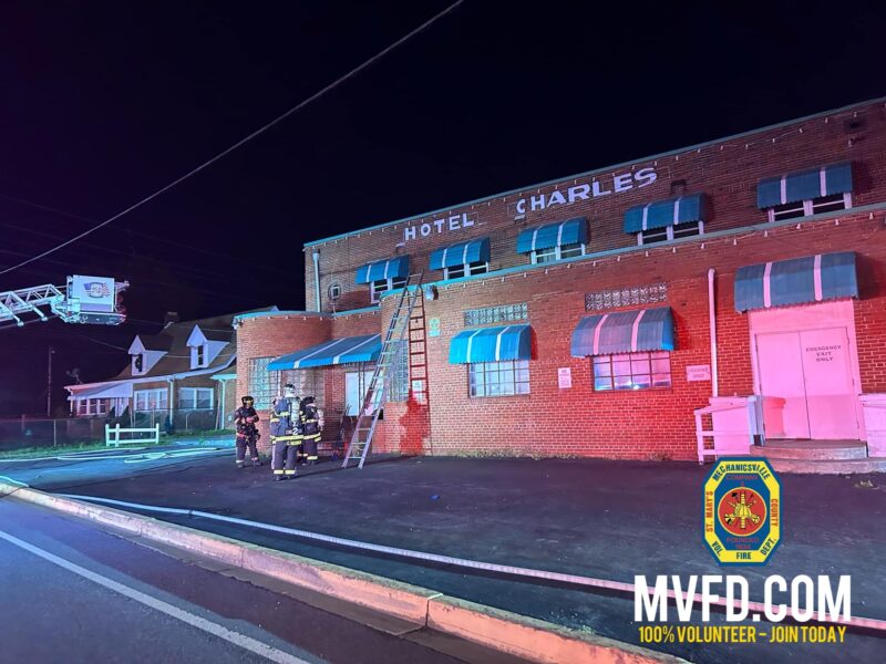 Firefighters Quickly Extinguish Couch Fire at Hotel Charles, Fire Marshal Investigating
