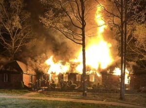 Two Dogs Unaccounted For, One Firefighter and One Homeowner Transported After Large La Plata House Fire