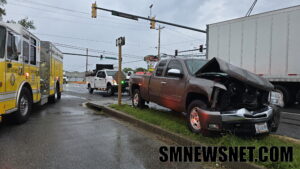 No Injuries Reported After Pickup Truck Strikes Tractor-Trailer in Lexington Park
