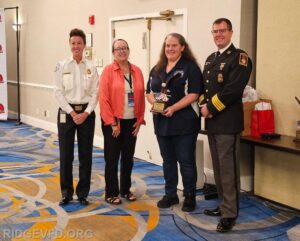 Ridge VFD Auxiliary Member Awarded With Prestigious Fire and Life Safety Award