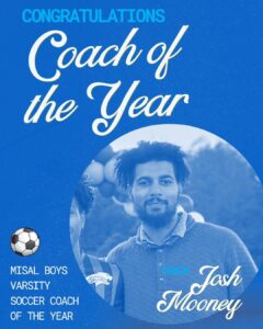 Calverton’s Joshua Mooney Named MISAL Boys Varsity Soccer Coach of the Year
