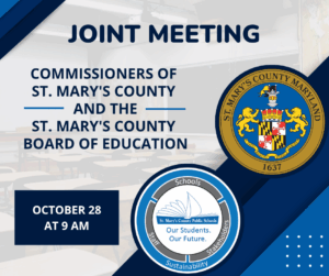 Commissioners of St. Mary’s County & Board of Education Announce Joint Meeting