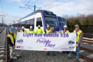 Maryland Transit Administration Announces Delivery of Final Light Rail Vehicle for Purple Line Project