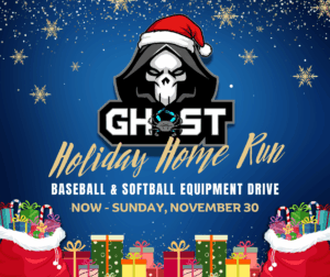 Chesapeake Ghost Announces ‘Ghost Holiday Home Run’ Equipment Drive to Benefit Local Youth Leagues