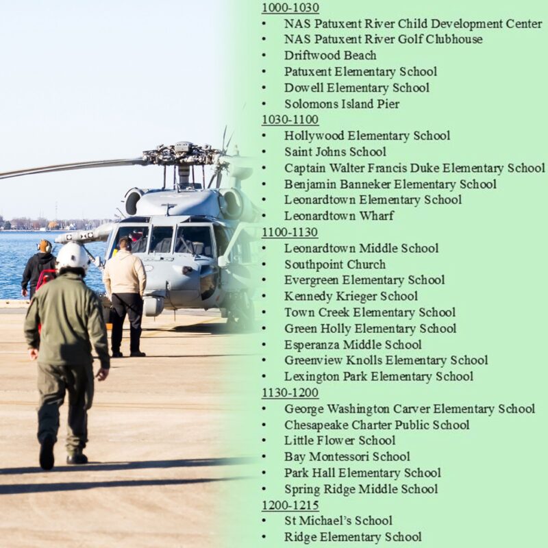 Santa Claus to Spread Cheer Over Southern Maryland on December 9th, 2025, Courtesy of the U.S. Navy