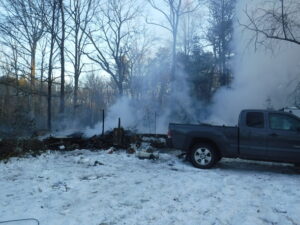 Indian Head House Destroyed, One Firefighter Injured and Homeowner Burned; Ice Hampers First Responders Response