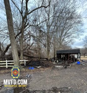 No Injuries Reported After Shed Fire in Hughesville